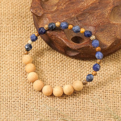 Natural Gemstone Beaded Healing Crystal Bracelets for Women, Unique and Cool Natural Bead Gemstone, Beaded Bracelets for Women Men，Valentines Day Mother's Day Gifts for Mother Wife