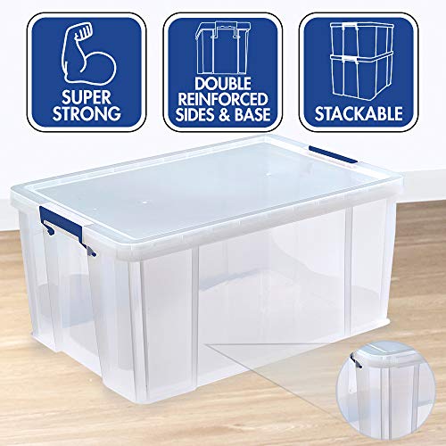 BANKERS BOX ProStore Plastic Storage Box - 70 Litre (Int. Dimensions 30 x 58 x 38.5 cm)