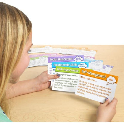 Really Good Stuff Mindfulness Activity Cards for Students - Set of 40 - Mindful Activities & Excercises to Grow Emotional Strength, Promote Growth Mindset, Focus, & Well Being