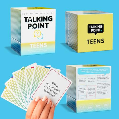 200 Conversation Cards for Teens - Deep Questions to Build Trust, Spark Self-Expression & Strengthen Bonds | for Parents, School Counselors, Therapists & Teachers