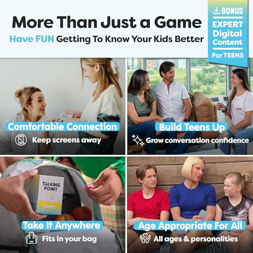 200 Conversation Cards for Teens - Deep Questions to Build Trust, Spark Self-Expression & Strengthen Bonds | for Parents, School Counselors, Therapists & Teachers