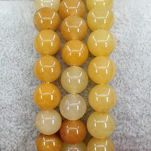 Amandastone Natural Gemstone 8mm Round Beads Stretch Bracelet 7 Inch - color: Multicolor Yellow Quartzite