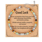 Natural Healing Crystal Bracelet for Women, Triple Protection Anxiety Relief New Beginnings Good Luck Empath Protection Jewelry Gift for Friends Daughter Mom 6.5+1.8 Inches - style: Good Luck