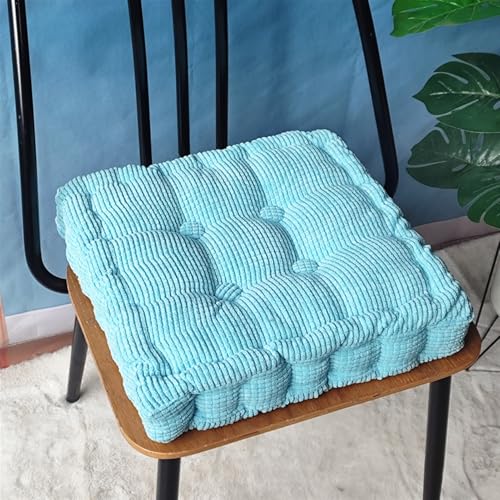 Meditation Floor Pillow, Large Floor Cushion, Square Pillows Seating for Fireplace Yoga Living Room Sitting, Sky Blue, 15x15 Inch - color: Sky Blue, size: 15x15 Inch