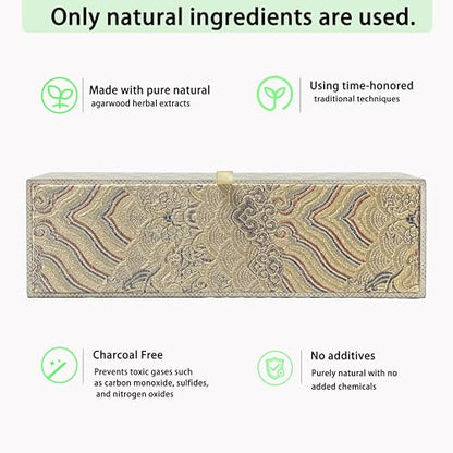 Chinese Natural Kynam Agarwood - Boasts a Distinctly Unique Aroma,ldeal for Home Incense, Meditation & More|Sustainable Harvesting Premium Incense Sticks 8 Inch Traditional 40g,