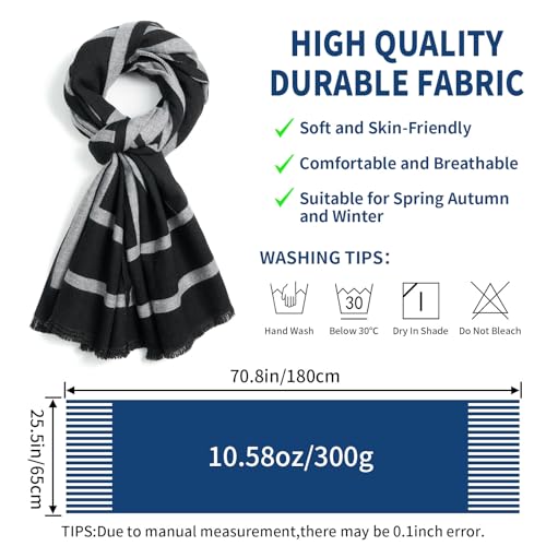 QIUTIMIY Pashmina Shawl Wraps for Womens Winter Scarf Reversible Pattern Designer Ladies Shawls and Wraps for Evening Dresses - color: Flower10-black