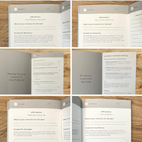 Liberate Mental Fitness Journal – Guided Gratitude Journal for Self-Care & Reflection with Prompts - Undated 6-Month Daily Journal – As Seen on Shark Tank