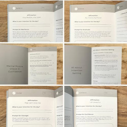 Liberate Mental Fitness Journal – Guided Gratitude Journal for Self-Care & Reflection with Prompts - Undated 6-Month Daily Journal – As Seen on Shark Tank