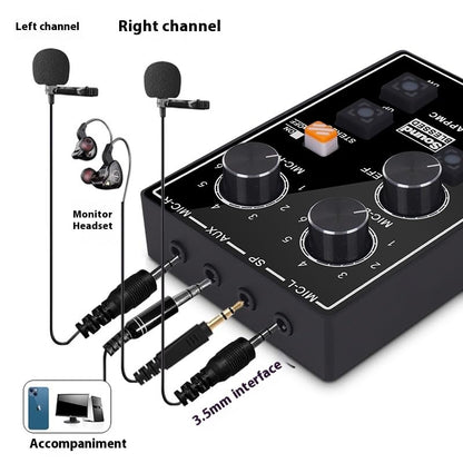 CH02 ASMR Sleep Aid Hoping Sound Control Instruments Left and Right Binaural Sound Card Immersive Recording for ASMR Live, Eat, Recording, Interview, Musical Instruments and More
