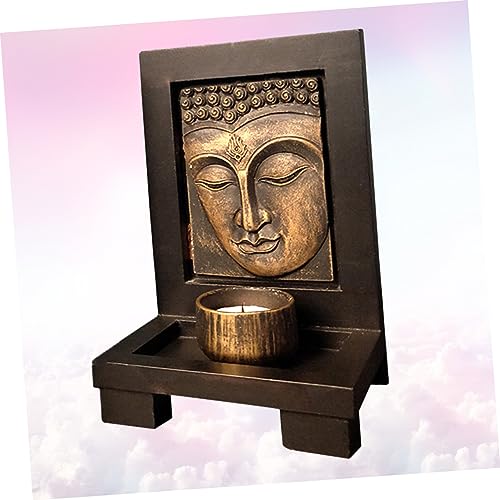DECHOUS 1pc Home Decor Candle Stand Home Décor Candle Holder Zen Garden for Desk Desktop Adornment Zen Garden Mini Table Top Decor Topper Candlestick Present