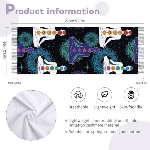 Big Oversized Long Scarves Pashmina Shawl Wrap Women gifts - color: Picture (647)