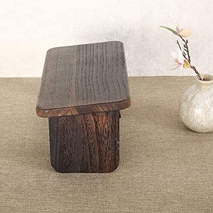 Portable Kneeling Meditation Bench with Foldable Legs, Perfect Kneeling Stool Ergonomic Solid Wood Yoga Bench for Extended Practice