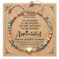 HETICA Inspirational Gifts for Women Birthday Natural Stone Inspirational Bracelet Collection Thinking of You Get Well Soon Card Jewelry Gifts for Women Friend Sister - style: You Are Incredibly Appreciated