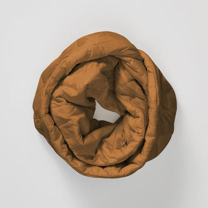 PYVOT Weighted Infinity Scarf, 3 lb Sensory Shoulder Wrap for Everyday Comfort - color: Teak