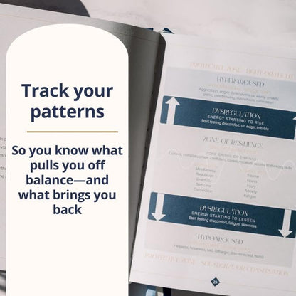 Mental Health Journal – 90 Days of Nervous System Regulation, Anxiety Relief & Emotional Resilience | Guided Daily Prompts + Safety Sequence Card + QR Bonus | Premium Hardcover Gift by a Nervous System Educator - color: BlueGrey