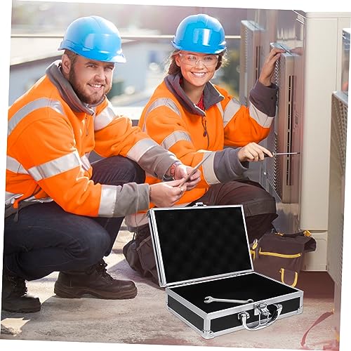 Toddmomy Aluminum Carrying Case Hard Storage Suitcase Aluminum Storage Box Tool Case for Men Capacity Locking Hard Briefcases for Men for Fishing
