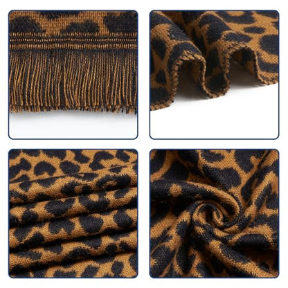 QIUTIMIY Pashmina Shawl Wraps for Womens Winter Scarf Reversible Pattern Designer Ladies Shawls and Wraps for Evening Dresses - color: Flower9-brown