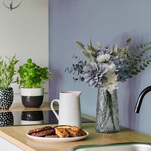 Fake Flowers in Vase,Faux Flowers in Vase,Table Centerpieces for Dining Room,Flower Centerpieces for Tables,Artificial Flowers,Kitchen Decor,Coffee Table Decor