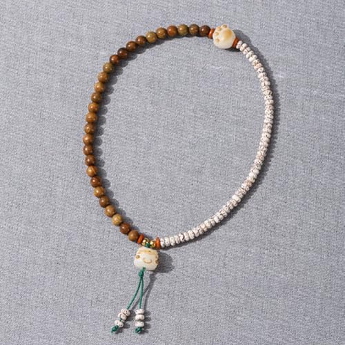 Natural Star Moon Bodhi Bracelet for Women Men Double-loop Winding Star Moon Bead Bracelet Meditatioon Healing Anxiety Relief Energy Buddha Bead Bracelets Birthday Gift - color: Bodhi 71