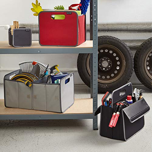 Foldable Box 4.9x6.5x5.5inches Desk Organizer Cosmetics Gift Make-up Kitchen Utensils, 2-Pack/X-Small, Lava Black - color: Lava Black, size: 2-Pack / X-Small