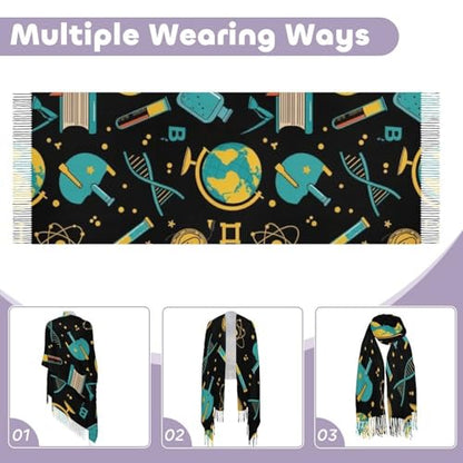 Ladies Warm Autumn Scarf Pashmina Wraps Shawl Winter Cozy - color: Picture (363)