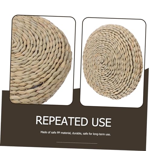 MERRYHAPY Round Cotton Filled Yoga Cushion Mat Handmade Woven Meditation Seat 100% Cotton Thickened for Comfort for Meditation and Relaxation