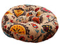 ZEALMAX Retro Round Thick Floor Pillow Cushion, Indoor Outdoor Cotton Linen Futon Seat Cushion