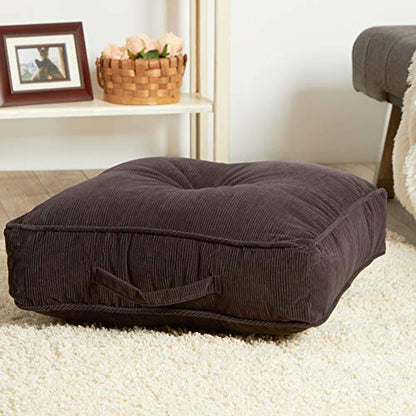 South Pine Porch Oakford 21-inch Square Floor Pillow, Charcoal - color: Charcoal