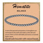 LPBeads Handmade Natural Gemstone Stretch Elastic Bracelet Healing Crystal Round Stone Beads Jewelry Gifts for Women Men - color: Hematite, size: 4mm