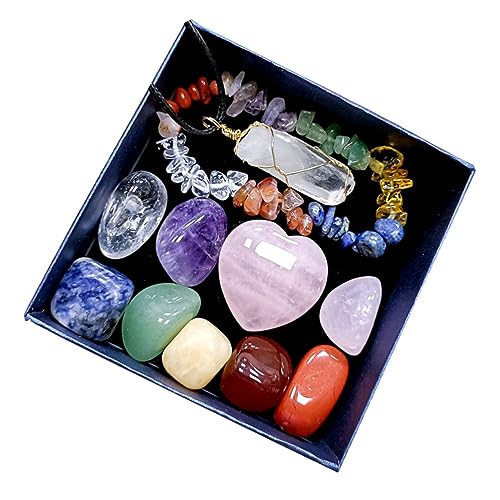 Chakra Crystal Stones Meditation Stone Decorative Healing Pocket Decorative Chakra Healing Kit