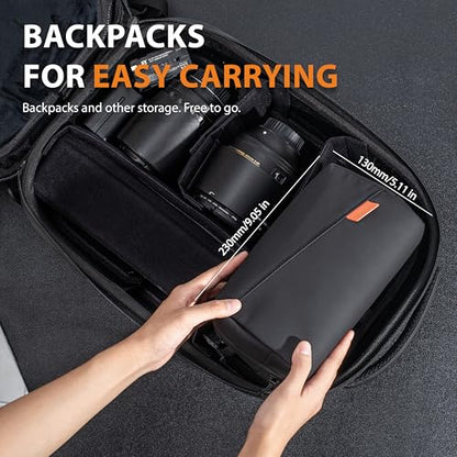 Osmo Pocket 3 Carry Bag for Xtra Muse/Osmo Pocket 3/ Osmo Mobile 7P /SEAccessories, Portable Travel Large Case Waterproof Multilayer All in One Storage Bag for Insta360 Flow Pro 2