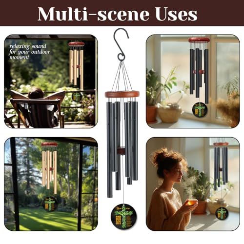 Personalized Christian Inspirational Wind Chime – “You are — God Says” Faith Cross Message – Encouraging Outdoor Wind Chimes for Prayer Garden & Home – Religious Gift for Comfort, Reflection - size: GodSayWC 1