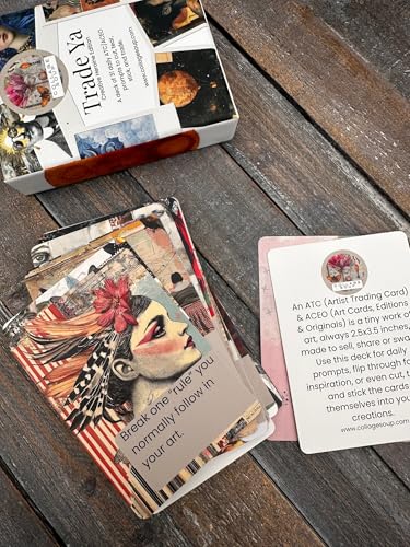 Trade-Ya! Creative Heroine Edition | 31-Card Creative Prompt Deck for Artists, Writers, Collagers & Makers | Break Creative Blocks | Collage Soup