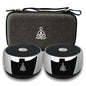 Sound Frequency Instruments, Meditation Tone TWS Machine- Solfeggio Bath Device for Yoga, Mindfulness, Singing Therapy System of Chakra Relaxation and Stress 5 Tones, 3 Timer Modes - color: Black