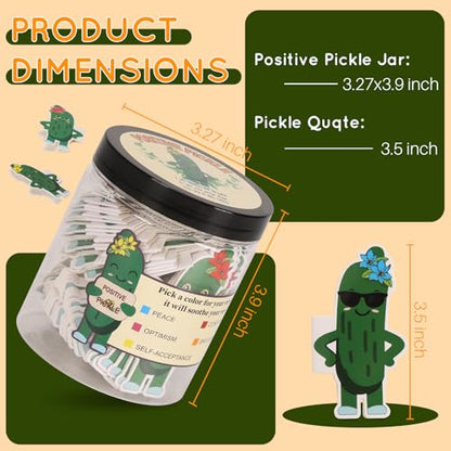90 Positive Pickle Affirmation Cards Jar with NFC, Graduation Gifts, Birthday Gifts for Mom, Women, Teenage, Adults, Teachers, Sisters, Friends, Teen Girl Cute Trendy Stuff