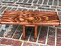 Hand Crafted Mahogany Stain Pi Meditation Bench