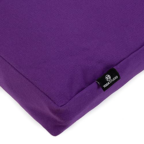 Yoga Studio European Organic Zabuton Meditation Cushion (Purple)