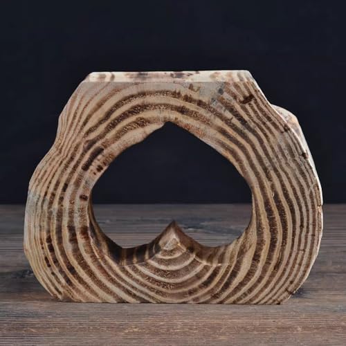 20cm Creative Wood Carving Buddha Statue Base Solid Wood Living Room Decoration Zen Decoration