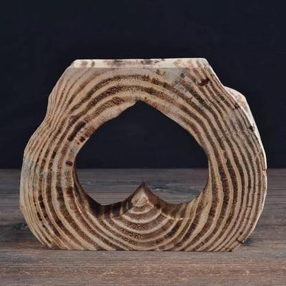 20cm Creative Wood Carving Buddha Statue Base Solid Wood Living Room Decoration Zen Decoration