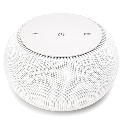 SNOOZ Pro White Noise Sound Machine - Natural Fan Noise, Non-Looping Sound, App Scheduler - Travel Case Included, Sleep Aid for Adults & Baby, 10 Volume Settings, Portable, Gift Registry - Cotton