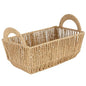Simplify Small Shelf Storage Basket | Dimensions: 11.4"x 6.5"x4.5" | 2 Carry Handles | Vertical Weave Design | Paper Rope Material | Great for Living Spaces | Great For Storage and Display