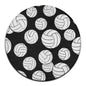 Room Sofa Yoga Soft Round Carpet, Modern Round Area Rug, Non-Slip Machine Washable Kitchen Office Circle Rug Compatible with Black and White Volleyball Ball 24inch(60cm) - color: Color568, size: 24inch(60cm)