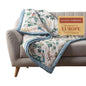 Maison d' Hermine Throw Blanket for Couch Lightweight Soft Warm Breathable Cotton Throw Blankets for Bed Girls Boys Women Men Gifts Sofa Living Room Spring Summer (Hokuzai - Grey, 50'' X 60'')