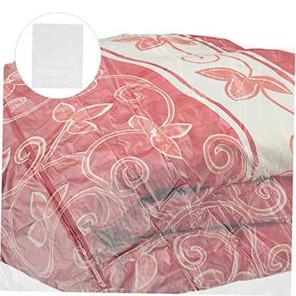Alipis 5pcs Extra Large Clear Plastic Storage Bags Heavy Duty Versatile Bedding Cloth Bags for Comforter Pillows Quilts Luggage and Household Storage Tear Resistant Organizer Pouches for