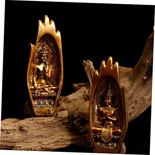 Buddha Hand Shaped Desktop Decoration Unique Art Home Adornment Elegant Table Ornament for Zen Meditation and Spiritual Living Friends and Colleagues
