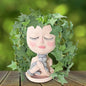 Face Plant Pots Head Planters - Face Flower Pot Head Planter with Cat, Succulent Pots with Drainage Hole, Resin Lady Planter for Indoor Outdoor, Home Decor, Mother's Day/Women Gifts - size: Medium, style: Girl Hugs Cat