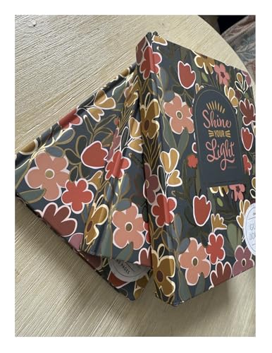 Daily Shine Your Light Guided Journal, Floral Design with 160 Pages, Prayer and Gratitude Notebook with Evening Reflection Sections