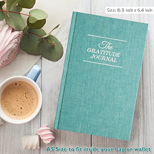The Gratitude Journal, manifestation journal, Daily Journal with Prompts for Affirmation, Happiness, Mindfulness, Positivity, Wellness, Undated Journal for Women & Men(8.5 * 5.5 inches) - color: Blue