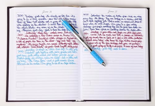 Hard Cover 5 Year Journal | The Easiest to Use Five Year Journal | Quick and Easy Five Year Daily Journal System | 6x8.25 Inch Size (Navy Blue) - color: Navy Blue
