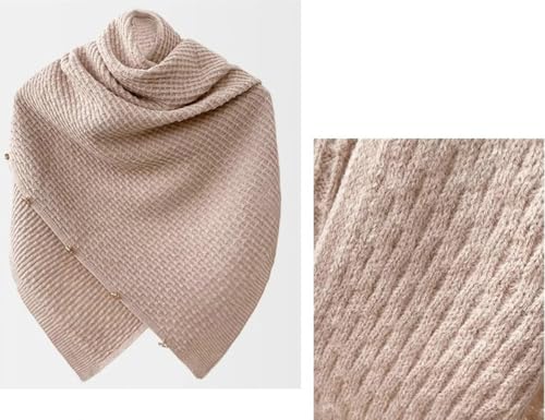 Shawl Wraps Women Fashion Knitted Shawls and Wraps Cardigan Cape Crochet Winter Shoulder Top Sweater Shawl Scarf - color: A Black